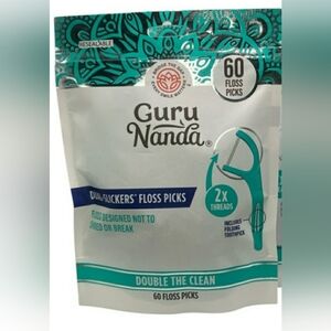 Guru Nanda Dual-Slickers Floss Picks Pack Of 60